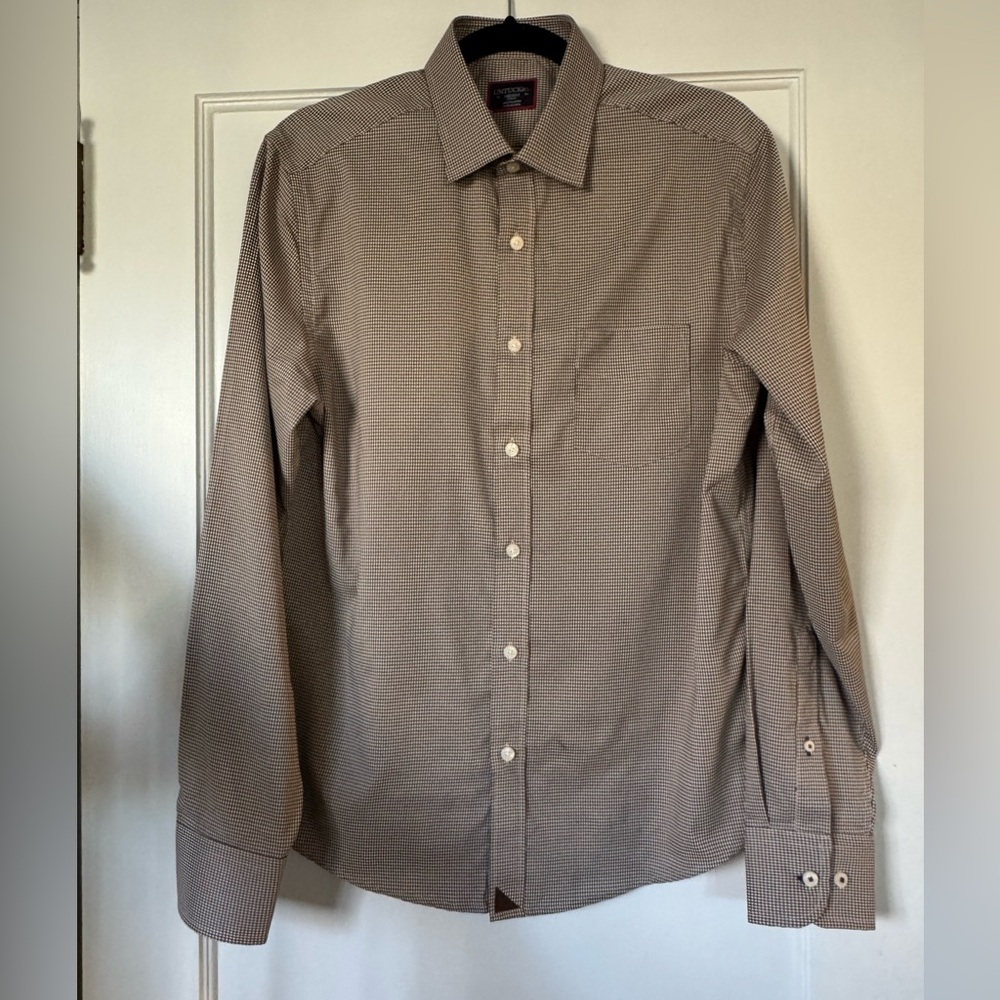 UNCTUCKit Ripasso Wrinkle-Free Long-Sleeved Performance Shirt - Size M